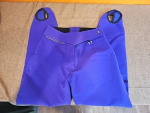 Obermeyer Ski Pants Women Size 10R Purple Wool Blend Stretch Stirrup - Picture 1 of 8
