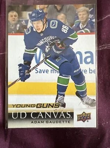 2018-19 Upper Deck Canvas #C234 Adam Gaudette Young Guns Canvas Rookie Card Mint - Picture 1 of 2
