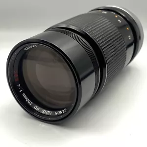 Canon FD 200mm f/4 S.S.C Lens From JAPAN - Picture 1 of 6