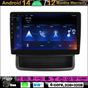 9"Android 14 Autoradio Carplay GPS Navi DAB For Renault Trafic Opel Vivaro 10-14 - Picture 1 of 14