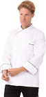Chef Works Men'S Monte Carlo Premium Cotton Chef Coat