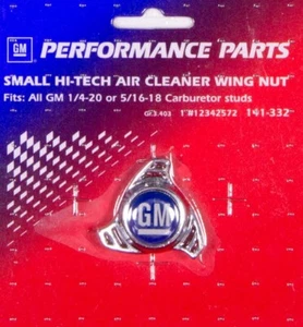 PROFORM 141-332 - Air Cleaner Center Nut- Small Hi Tech GM Logo - Picture 1 of 1