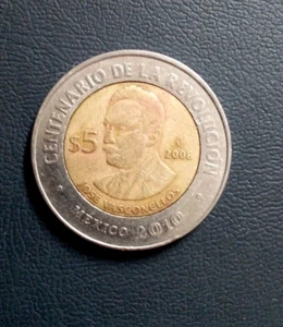 2008 MEXIKO 5 PESOS BIMETALLMÜNZE - JOSE VASCONCELOS - Bild 1 von 2