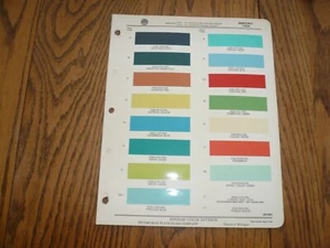 Mercury Ditzler 1956 PPG color chip muestra de pintura - vintage - Imagen 1 de 1