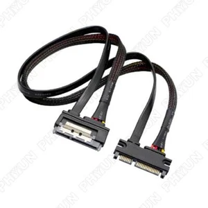 1 x 50cm SATA 22Pin 7+15 Male to Female Data Power Combo Extension Cable 22Pin - Picture 1 of 6