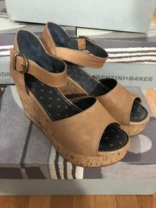 Fiorentini + Baker Lien Sandals Camel Platform Size 38 Or 40 New Box $385 - Picture 1 of 6