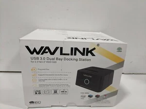 WAVLINK USB 3.0 Dual-Bay Hard Drive Docking Station for 2.5" & 3.5" HDD SSD - Picture 1 of 1