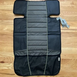 EDDIE BAUER Black & Green Padded Car Seat Protector W/Storage Pockets - Picture 1 of 5