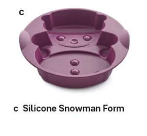 Tupperware Schneemann Silikon Zauber Backform Form Selten Neu - Bild 1 von 4