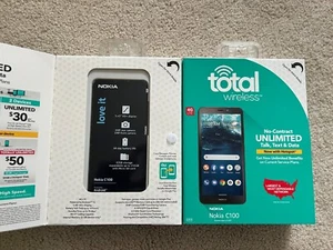 Total Wireless Nokia C100 4G LTE Smart Phone 32GB - Picture 1 of 1