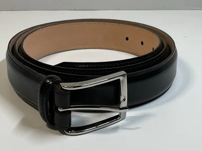 Martin Dingman Leather Hand Made America 10050 Black Belt sz 48 Coachman Leather - Image 1 of 4