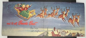 MERRY CHRISTMAS CARD FROM GENERAL MOTORS VP IVAN WILES, BUICK'S AL BELFIE FP336 - Picture 1 of 11
