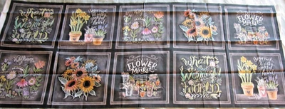 Panel Flower Market Happiness Blooms de Lily & Val para Michael Miller ¡NUEVO! Foto 1 de 4
