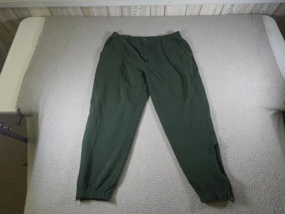 Pantalones deportivos LL Bean vintage para hombre XL verdes forrados de vellón pantalones de chándal con cremallera al tobillo Foto 1 de 4