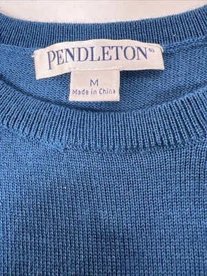 Pendleton 100% Merino Wool Teal Preppy Sweater Vest Size Medium - Image 1 of 4
