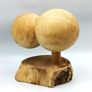Zirbenholz? Handgedrechselte Skulptur, Einzelstück, Höhe ca. 27,5 cm, 2460 G - Picture 1 of 12