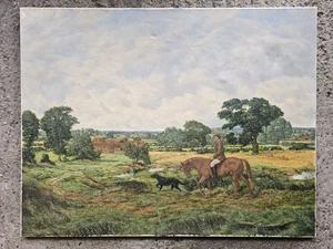 BRIAN TOVEY - LARGE EQUESTRIAN OIL PAINTING - MAN ON HORSEBACK - Picture 1 of 19
