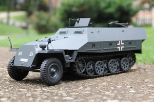 RC Car Torro German Sd.Kfz. 251/1 Ausf. D Grey 1/16 Scale Armored Halftrack RTR - Picture 1 of 11