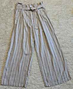 NWT Banana Republic linen blend pants wide leg high rise size 8 - Picture 1 of 13