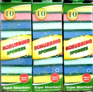 Xclean Scrubbing Sponges 30 Sponges Heavy Duty - Picture 1 of 4