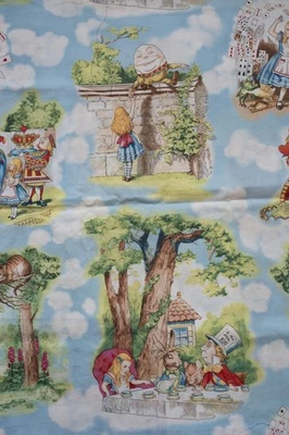 2/3 yard Windham Fabrics Alice Adventures in Wonderland Quilter's Cotton #30857 - Image 1 of 3
