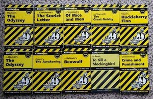 Cliffs Notes klassische Literatur Posten von 9 Büchern - Homer Steinbeck Twain Baldwin - Bild 1 von 2