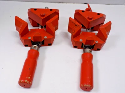 DOS abrazaderas de esquina de ángulo de 90° Bessey WS3 para carpintería gabinetes marco con Alemania Foto 1 de 4