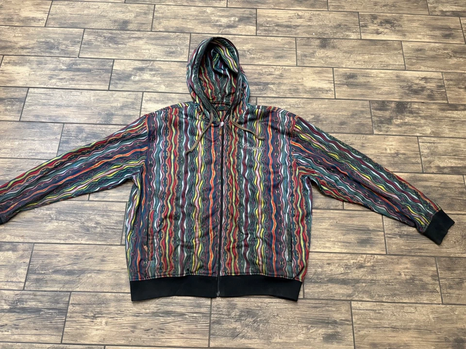 Coogi Sudadera con Capucha Para Hombres 2XL Ropa de Calle Urbana Abstracta Y2K Hip Hop Chaqueta Pesada con Cremallera Foto 1 de 4