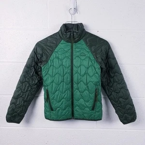 LL Bean Kids' Green Quilted Waterproof Pathfinder Full Zip Waterproof Jacket S 8 - Picture 1 of 8