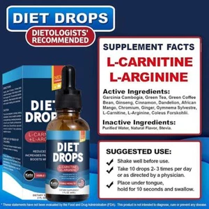 Keto gocce chetogeniche gocce dieta gocce Keto BHB gocce bevande 60 ml -IT/ - Foto 1 di 11