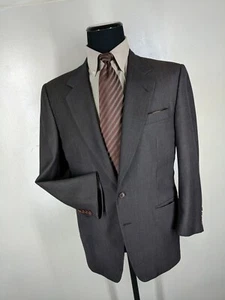 CANALI Vintage 100% Wool Suit 2 Btn No vents 42 Reg - Picture 1 of 11