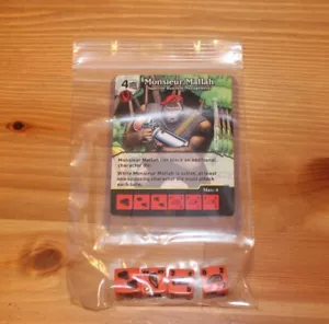 Dice Masters Kryptonite Crisis * MONSIEUR MALLAH * RARE Uncommon CUR 4 Würfel - Bild 1 von 1