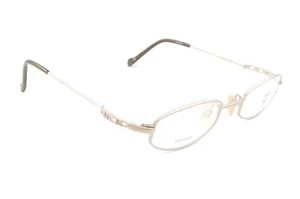 New Authentic MCM München 029 Japan 90s Vintage Matte Gold Titanium Eyeglasses - Picture 1 of 4