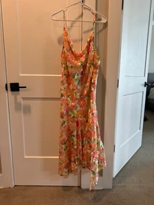 LPA Alice Maxi dress, Gala floral, Small, cream/pink, evening, wedding guest - Picture 1 of 5