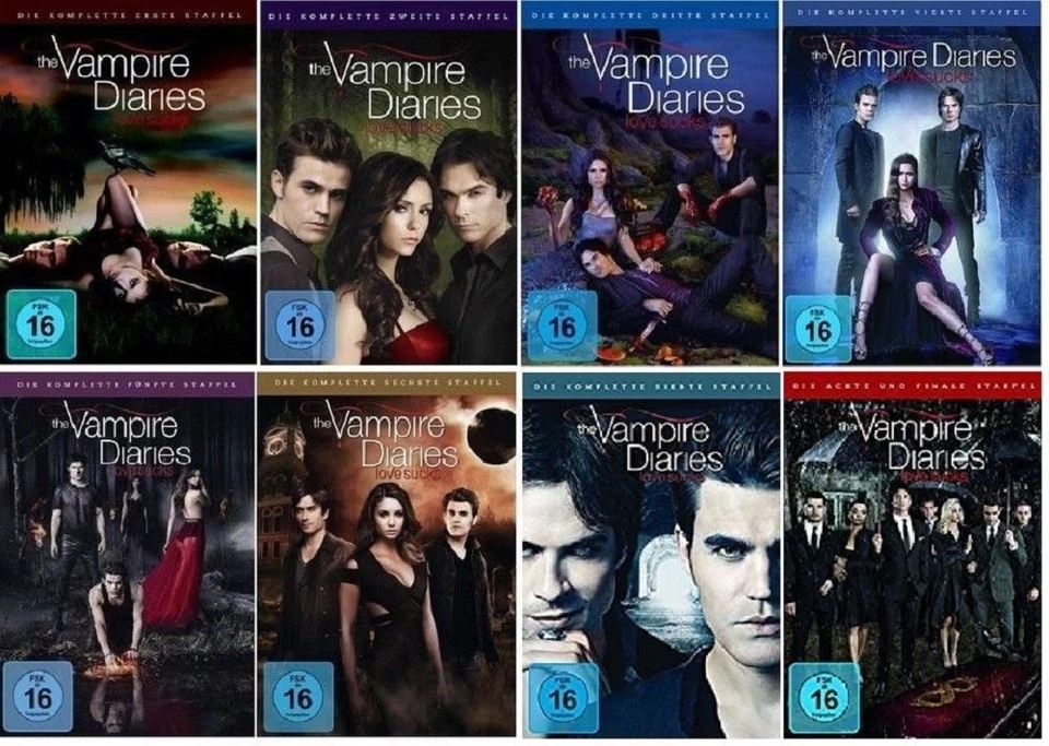 komplette TV-Serie THE VAMPIRE DIARIES Staffel  1 2 3 4 5 6 7 8 DVD Collection - Bild 1 von 1