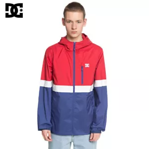 DC Shoes Dagup Triple Bloque Para Hombre Rompevientos Chaqueta Resistente al Agua Patín Rojo - Imagen 1 de 3