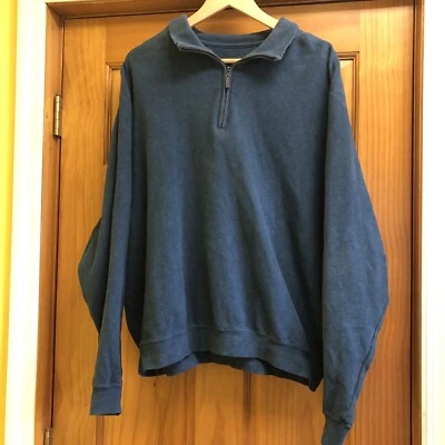 Suéter Carnoustie Adulto Azul 1/4 Cremallera Manga Larga Golf Algodón Para Hombre XL Firerock Foto 1 de 4