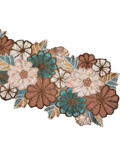 Vajilla de primavera con cuentas de flores 13X36 pulgadas - Imagen 1 de 12