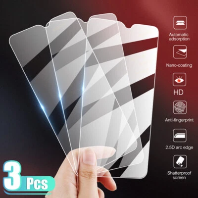 3 Pcs 9H Premium Real Tempered Glass Film Screen Protector Cover For Smart Phone - Image 1 of 4