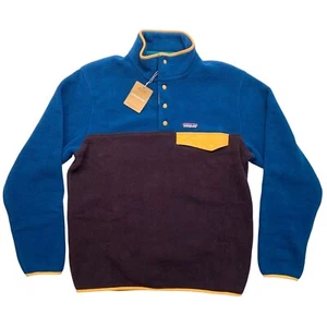 PATAGONIA Men’s Lightweight Synchilla Snap-T Fleece Pullover OBSIDIAN PLUM 2XL - Picture 1 of 11