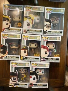 Funko Heroes DC Comics Bombshells Set di 8 Wonder Woman Chase Harley Quinn Cat - Foto 1 di 7