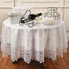 Vintage Round Tablecloth Lace Dining Table Cloth Cover Wedding Party Decor 180cm