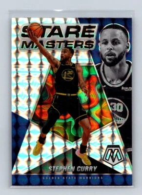 2021 Panini Mosaic #18 Stephen Curry Mosaic Prizm Stare Masters - Image 1 of 2