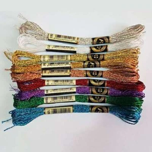 DIY Pieces 8 M 12 Wiring Gold Wire High-Quality Metal Color Embroidery Thread - Picture 1 of 16
