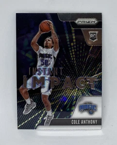 Cole Anthony 2020-21 Panini Prizm INSTANT IMPACT Rookie Card RC #12 - Picture 1 of 3