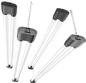 4 Pack Linkable LED Utility Shop Light, 4 FT, 4400 High Lumens, 36W Equivalent 2 - Picture 1 of 12