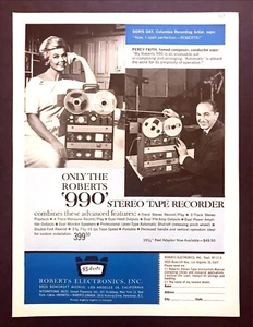 1961 Doris Day Composer Percy Faith photo Roberts Stereo Tape Recorder print ad - Picture 1 of 1