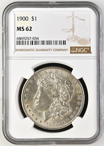 1900 P Morgan Silver Dollar NGC MS 62 #5734
