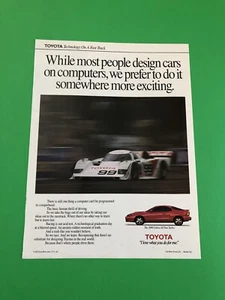 1990 1991 TOYOTA CELICA ALL TRAC TURBO VINTAGE ORIGINAL PRINT AD ADVERTISEMENT - Bild 1 von 1