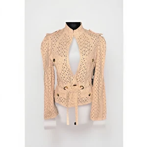 Emanuel Ungaro Paris Coquette Rosa Gold Ösen Blazer Jacke Gr. 42 Small ITALY - Bild 1 von 19